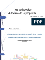 Enfoque Pedagógico - Didáctico de La Propuesta