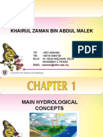 Zaman of Chapter 1 - Main Hydrological Concepts