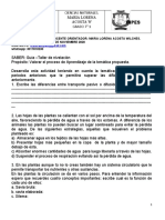 Taller de nivelación ciencias naturales transporte plantas excreción humana