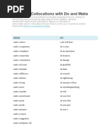 Business Collocations With Do and Make