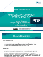 Managing Information System Project: Systems Analysis & Design