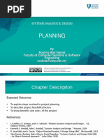 Planning: Systems Analysis & Design