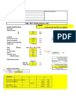 One-way slab design summary