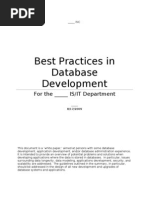 Best Practice in Database Development For Performance