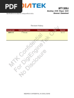 Revision History: Desktop DVD Player SOC General Datasheet