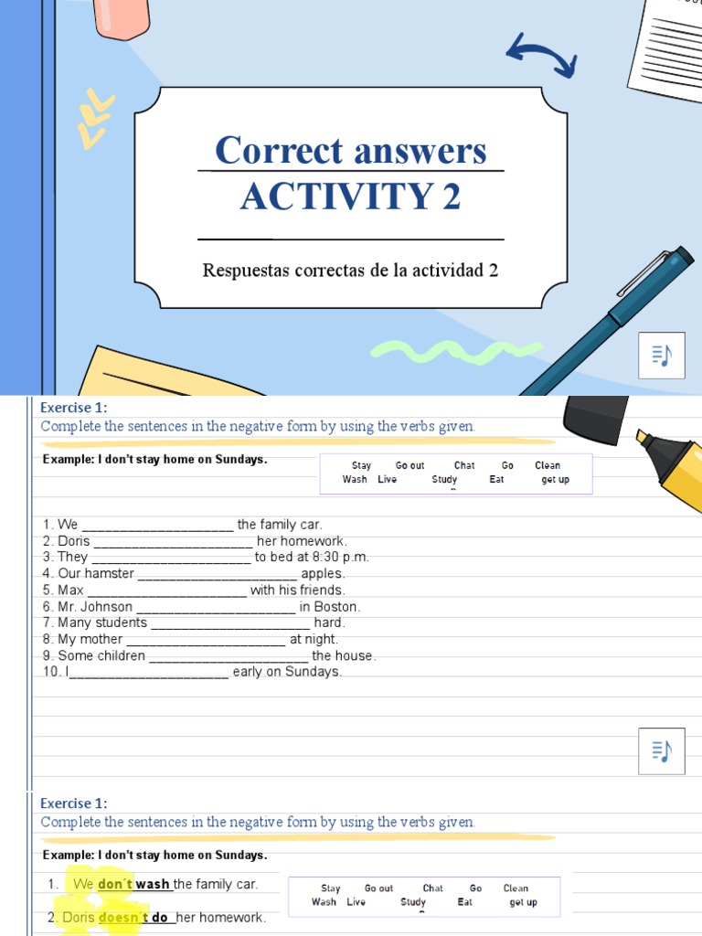 Negative Sentence Exercises | PDF | Language Mechanics | Linguistic ...