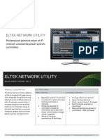 Datasheet Eltek Network Utility - ENU PDF