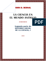 John D Bernal La Ciencia en El Mundo Antiguo 65 Páginas 3er Anillo PDF