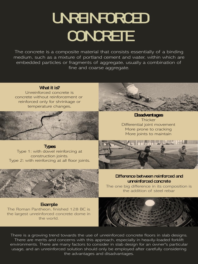 Unreinforced Concrete: Pros and Cons | PDF