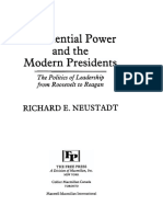 Presidential Power and Modern Presidents 