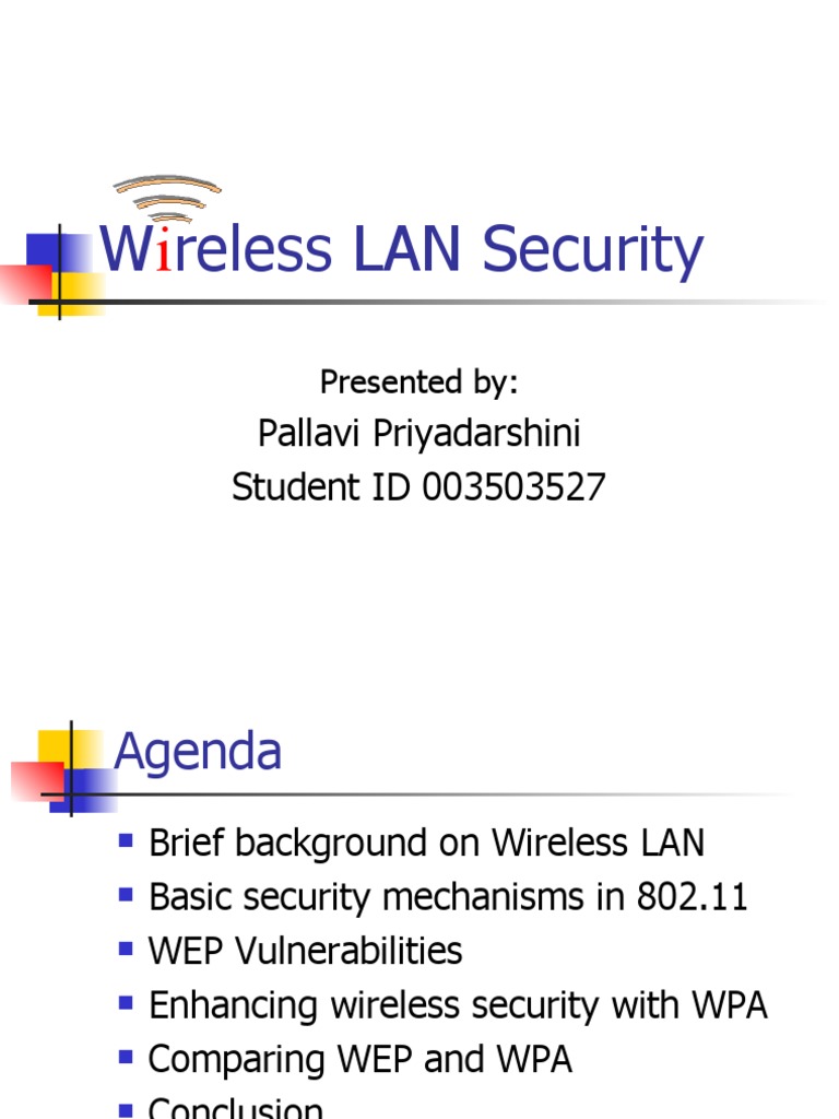 Wireless LAN Security: WEP vs WPA | PDF | Wireless Lan | Secure ...