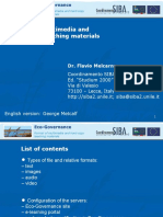 Format of Multimedia and Hard-Copy Teaching Materials: Dr. Flavio Melcarne