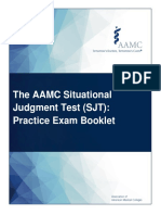 The AAMC Situational Judgment Test (SJT) : Practice Exam Booklet