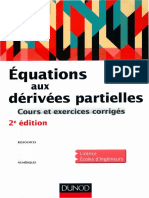 Équations Aux Dérivées Partielles - Cours Et Exercices Corrigés - Dunod PDF