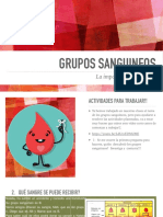 Actividad Grupos Sanguineos 4 Año