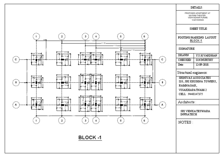 Footing Marking Block-1 | PDF | Nature