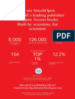 We Are Intechopen, The World'S Leading Publisher of Open Access Books Built by Scientists, For Scientists
