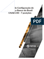 Manual de configuração de cobrança BANCO DO BRASIL - CNAB 240. - 7 Posições
