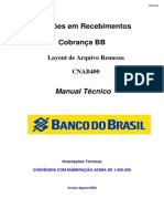 Cobrança BB - Orientações técnicas CNAB400