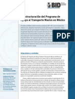 La Estructuración Del Programa de Apoyo Al Transporte Masivo en México PDF