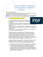 Evolución Del Derecho Comercial Ante La Unificación Del Derecho Privado