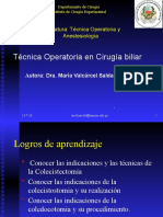 Tecnica Operatoria en Cirugia Biliar Aula Virtual