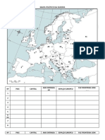 Ficha Mapa - Europa - Politico