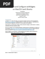 Install and Configure Wxwidgets On Macos X and Ubuntu