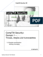 Comptia Security+ Domain 1