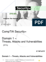 Comptia Security+: Instructor: Ron Woerner, Cissp, Cism