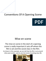 Conventions of A Opening Scene