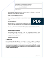 Guia de Aprendizaje Salud Ocupacional - MANEJO DE MAQUINAS INDUSTRIALES DE CONFECCION - TESALIA