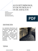 Materiales Bituminosos, Asfalto de Petróleo y