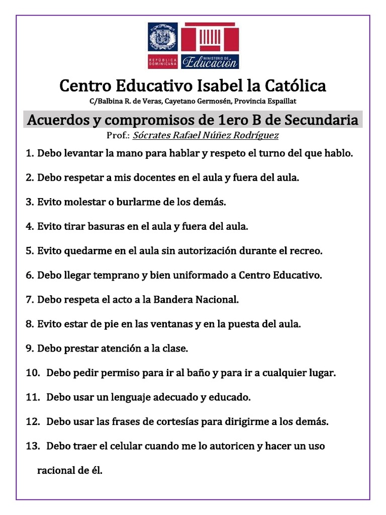 Acuerdos y Compromisos | PDF