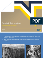Sandvik Automation: Driverless Trucks and Loaders