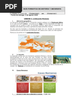Guia Formativa de Historia Los Romanos Tercero Basico
