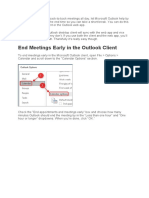 End Meetings Early in The Outlook Client