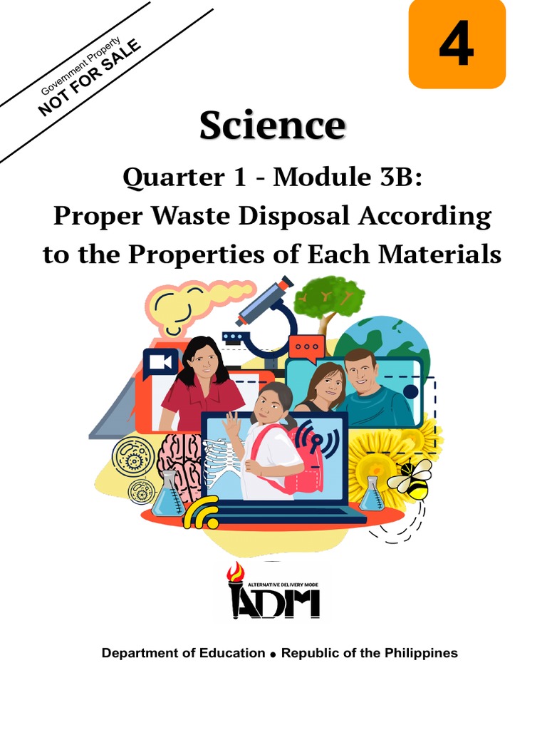 Science: Quarter 1 - Module 3B: Proper Waste Disposal According To The ...
