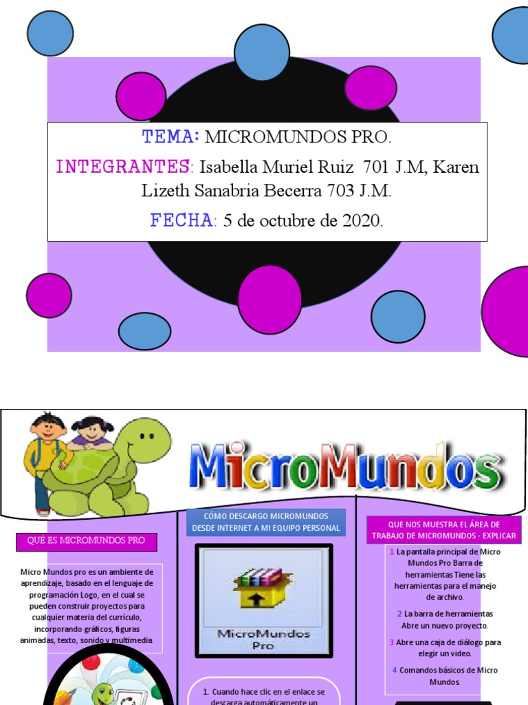 Folleto (Micromundos Pro) PDF Software Plan de estudios