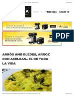 Arròs Amb Bledes, Arroz Con Acelgas.. El de Toda La Vida - Receta - Canal Cocina