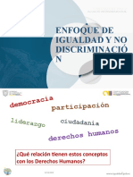 Presentación Enfoque de Igualdad y No Discriminación