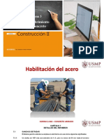 Habilitación, Recubrimiento Del Acero en El Concreto (S03.s2) PDF