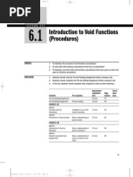 Introduction To Void Functions (Procedures) : Lesson Set