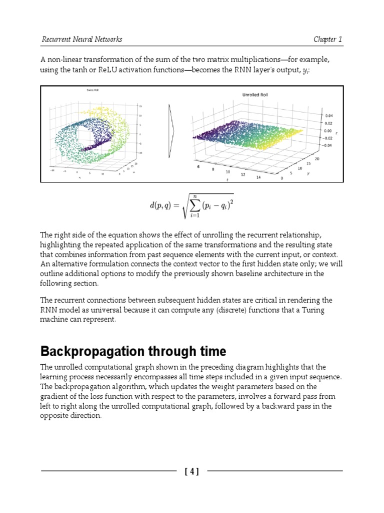 Backpropagation Through Time: Recurrent Neural Networks | PDF