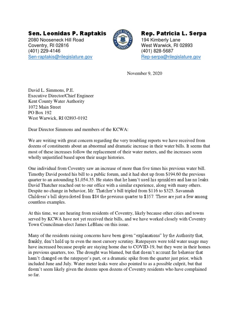 Lawmaker Letter PDF PDF Government