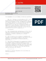 Decreto 327 - Reglamento Ley General de Servicios Eléctricos PDF