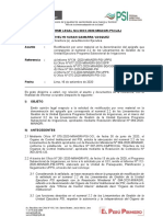 Informe Legal Nro 00 XX-2020-MINAGRI-PSI-UAJ Para: Evelyn Susan Gamarra Vasquez