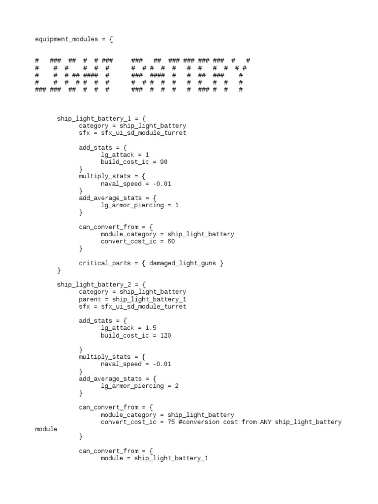 00 Ship Modules | PDF
