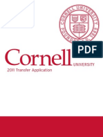 Cornell: 2011 Transfer Application