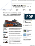 Exportaciones peruanas caerán 2,8% en el 2014, estimó ÁDEX _ Peru _ Economía _ El Comercio Peru